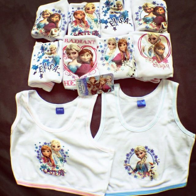 First Bar เสื้อกล้ามเด็กหญิง 1 แพ็ค 5 ตัว First Bar Pony Elsa กล้ามสั้น พร้อมส่ง  Fitstbar 5 ตัว