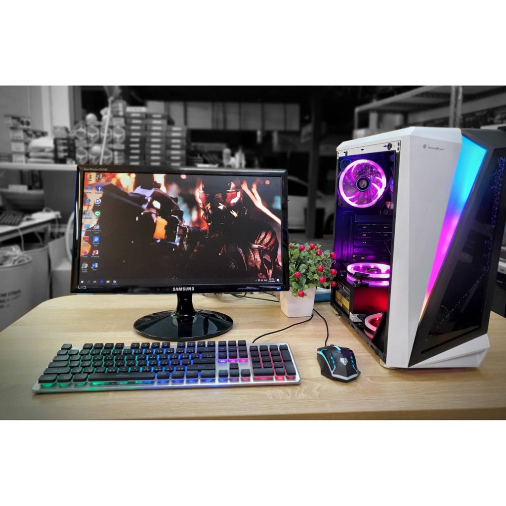 ชุดคอมพิวเตอร์เล่นเกม core i5  ram 16 เล่นเกม GTA Freefrie pubg Roblox the sim4 FiFA  SF PB ROV