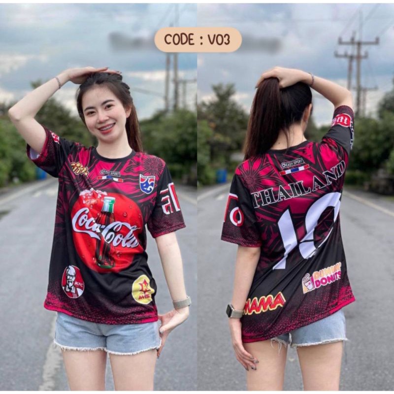 มาใหม่ เสื้อกีฬาแขนสั้น ลายทีมชาติไทยแลนด์ CHANG แนวสตรีท เหมาะกับฤดูร้อน 2023