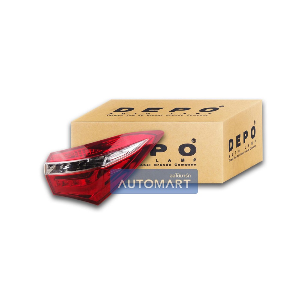 ไฟท้าย Toyota Altis 2014 ข้างขวา แบบไม่มีหลอด (1ชิ้น) — DEPO | โคมไฟท้าย