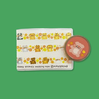 Happy animals Clear Tape - Mhugroab