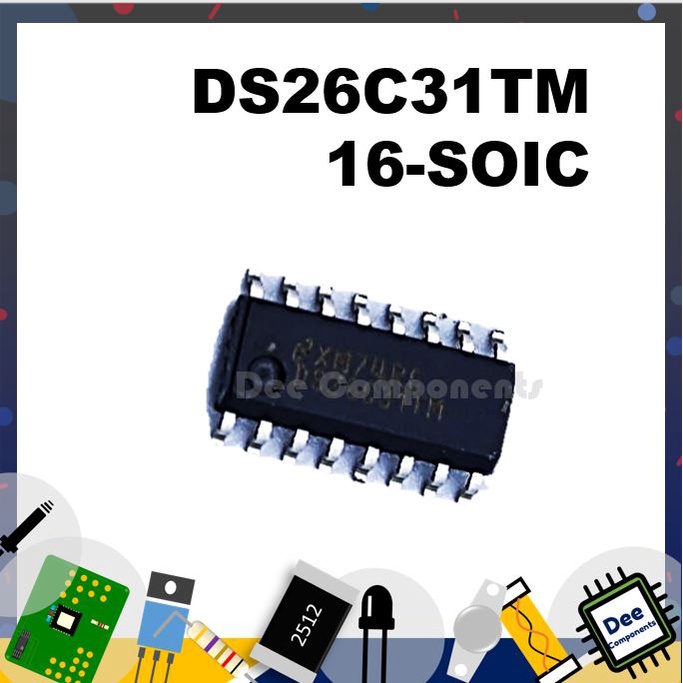 DS26C31 Interface IC 16-SOIC 4.5 - 5.5 V -40°C TO 85°C DS26C31TM TEXAS INSTRUMENTS 13-1-8
