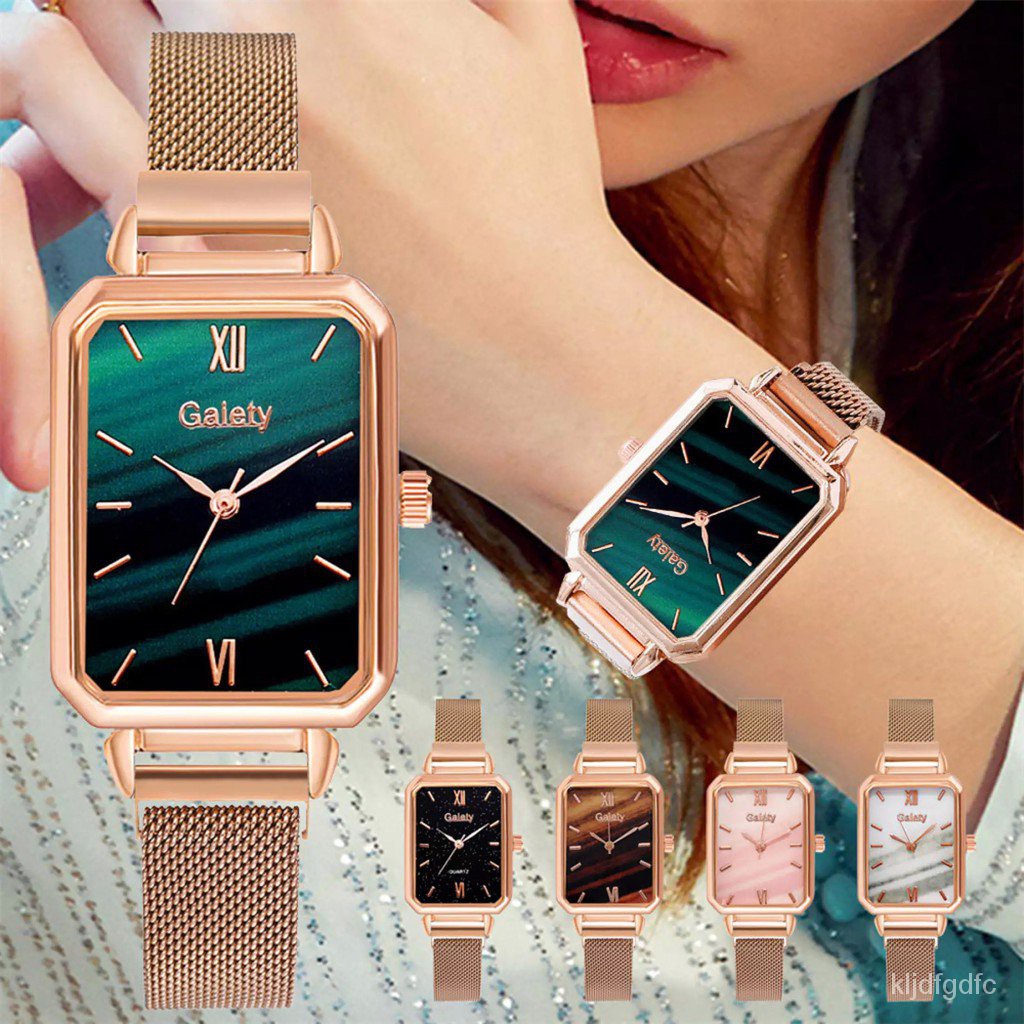 AMELIA New Watch นาฬิกาข้อมือควอตซ์ ทรงสี่เหลี่ยม ขนาดเล็กสไตล์เกาหลี ...