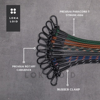 สายคล้องคอ หน้ากากอนามัย พรีเมี่ยม พาราคอร์ด โดย Lokaloid Snaphook สายรัดหมุน หน้ากาก พรีเมี่ยม ฮิญาบ ผู้หญิง ผู้ชาย Unisex