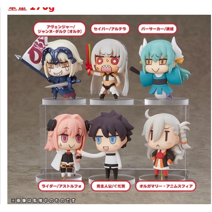 CGC Q FIGURE ของเล่นเด็ก FGO Comic PVC SABER Action statue 6 ชิ้น