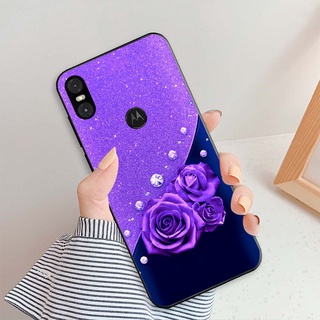 เคส TPU นิ่ม ปิดด้านหลัง ลายการ์ตูน Motorola Moto P30 Play Moto One XT1941 5.9 นิ้ว