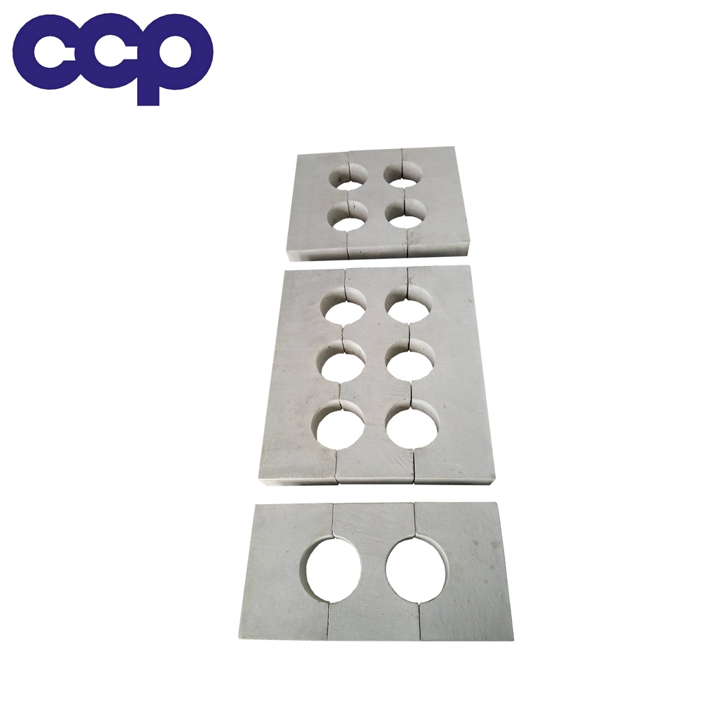 CCP หวีคอนกรีตรองท่อ HDPE มาตราฐานการไฟฟ้า แคล้มล็อคท่อ HDPE,HDPE Spacer Block, Concrete Spacer Bloc