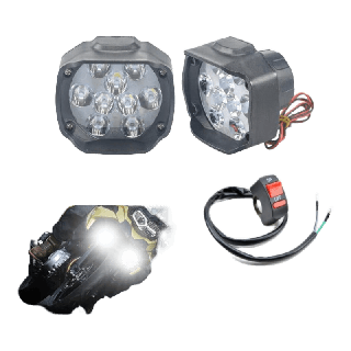 9 smd ไฟหน้า led มอเตอร์ไซค์ ไฟสปอร์ตไลท์มอเตอร์ไซค์ หลอดไฟหน้ามอเตอร์ไซค์ led ไฟหน้า led มอเตอร์ไซค์เวฟ110i 30ว 12v