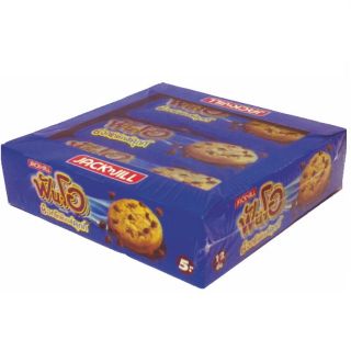 Fun-O ฟันโอ คุ้กกี้ช็อกโกชิพ ขนาด 25กรัม/ซอง แพ็คละ12ซอง Cookie Chocochip