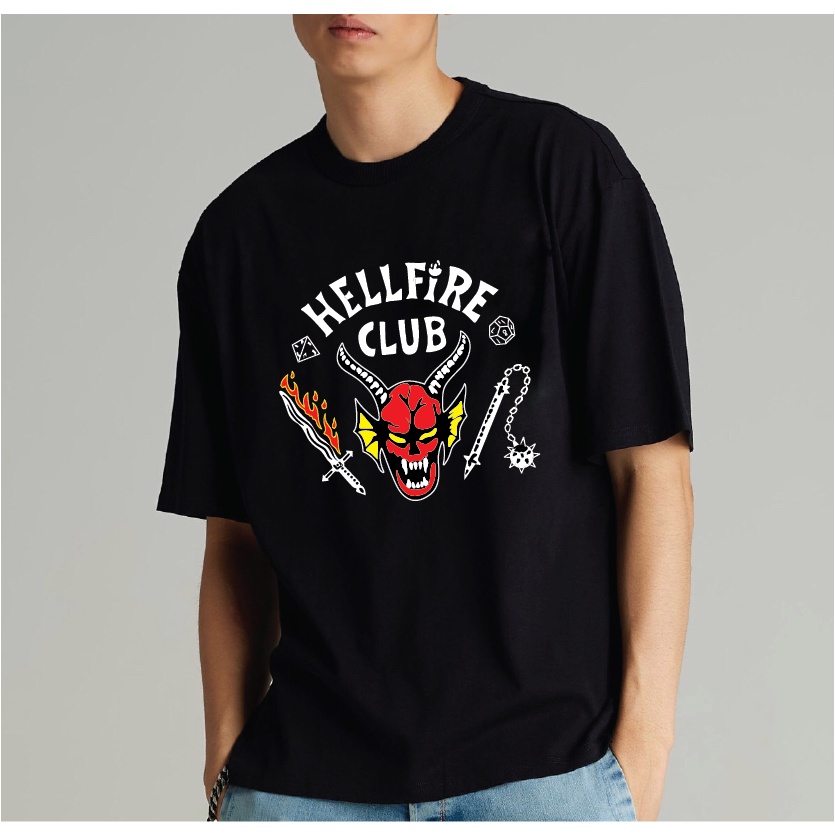 มีไซส์ใหญ่ เสื้อ Hellfire Things ผ้าCOTTON100%เนื้อผ้านิ่มสวมใส่สบาย เสื้อยืดคอกลมมีหลายสีให้เลือกใส่ เสื้อพร้อมส่ง