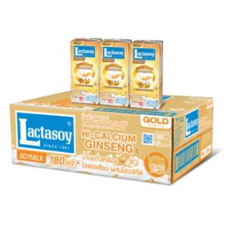 LACTASOY GOLD แลคตาซอยโกลด์ นมถั่วเหลือง ยูเอชที ขนาด 180ml. ยกลัง 36กล่อง UHT SOYMILK (สินค้ามีตัวเลือก)