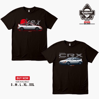 เสื้อทหาร - บ้าฮอนด้าCRXCRXCR-XJDMตํานานเสื้อยืดรถยนต์เสื้อยืดรถยนต์