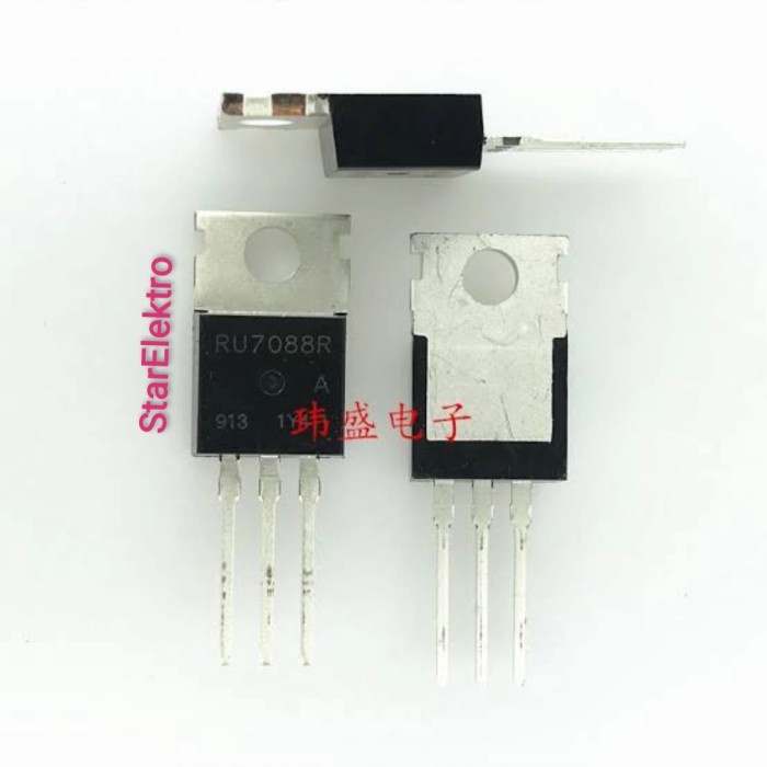 RU7088R RU7088 RU 7088 Mosfet อินเวอร์เตอร์ N-Channel 70V 80A To-220