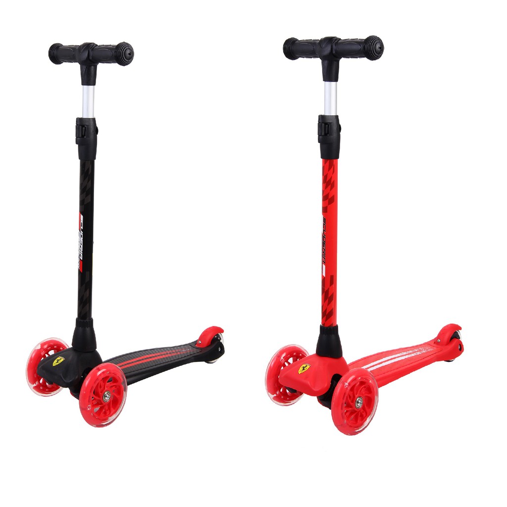 Mesuca Ferrari Twist Scooter เฟอร์รารี่ สกู๊ตเตอร์ 3ล้อ ล้อมีไฟ มีเบรกหลัง FXK5
