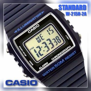 นาฬิกาข้อมือผู้หญิง Casio Standard รุ่น W215H (2A) 👉ของแท้ 💯%👈