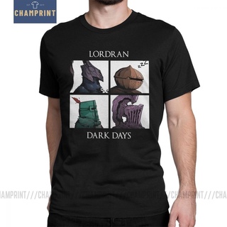 เสื้อยืดคอกลม แขนสั้น ผ้าฝ้าย พิมพ์ลาย Dark Souls Praise The Sun Game สําหรับผู้ชาย