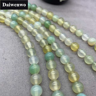 Grape Prehnite Agate Beads องุ่น Prehnite อาเกตลูกปัดหินรอบ 4-8 มิลลิเมตรพลอยหลวม Spacer DIY ขายส่ง