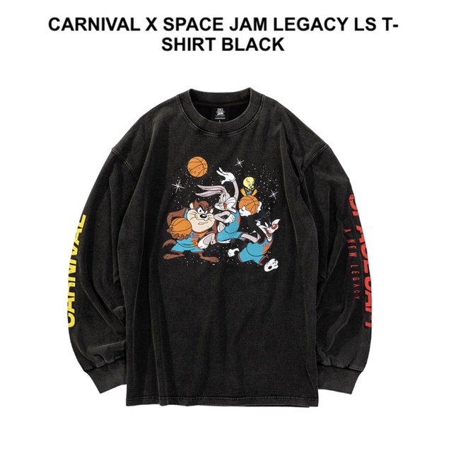พร้อมส่ง‼️[Size: S]Carnival x Space Jam Legacy LS T-shirt Black
