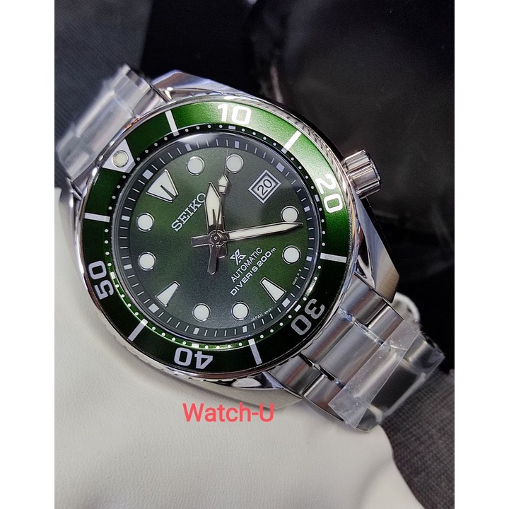 รับคืน1000คอยน์ทักแชท นาฬิกาข้อมือ Seiko Automatic Prospex SPB103J1 SPB103J SPB103 ซูโม่เขียว GREEN Sumo