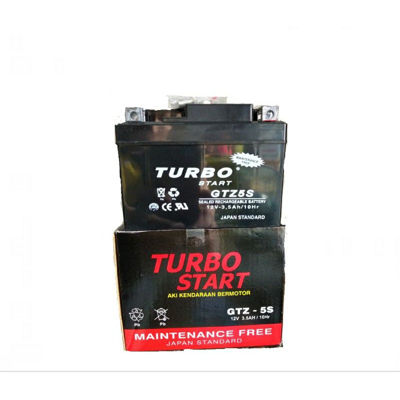 GTZ5S 12v 3.5Ah Turbo Start แบตเตอรี่