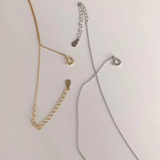 A.piece สร้อยเงินแท้ [all silver 925] Moonlight necklace