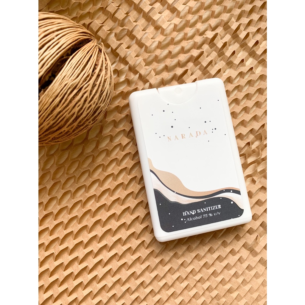 ❤️ สเปรย์แอลกอฮอล์ พกพาสะดวก!!! ถนอมผิว แห้งเร็ว Alcohol Spray 20 ml by NaradaAsia ❤️++20ml การ์ดสีขาว++