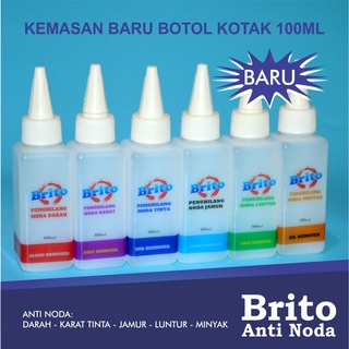 Brito Anti Noda Karat Darah Minyak Tinta Luntur dan Jamur 100 ML