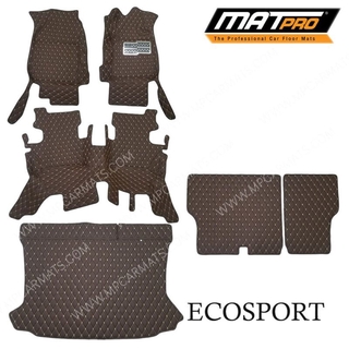 MatPro พรมปูพื้นเข้ารูป5D 6D Premium Fitted Leather Car Mats สำหรับรถรุ่น Ford ECOSPORT ปี2016