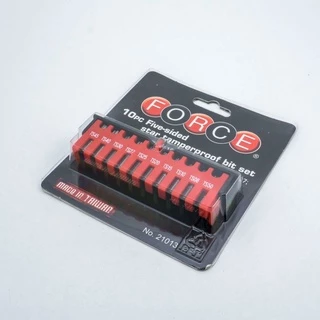 FORCE 21013 ชุดประแจดาว 5 แฉก 10PCS. 1/4"