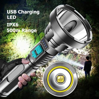 【umbro】LED Torch Light ไฟฉายแรงสูง ส่องไกล 500 เมตร High Power 3 Modes Adjustable Aluminium Alloy