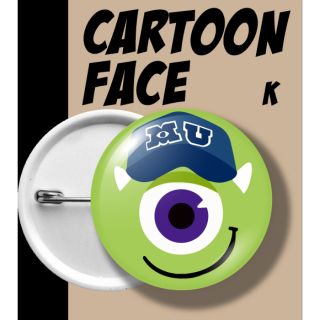 เข็มกลัด CARTOON FACE K