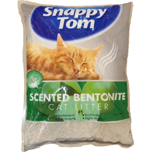 Snappy Tom Cat Litter 10L - APPLE Scented Bentonite