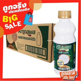 อัมพวา กะทิขวด 250 มล. x 24 ขวด Ampawa Coconut Milk 250 ml x 24 bottles