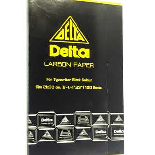 กระดาษคาร์บอน 21x33ซม. สีน้ำเงิน 100 แผ่น Delta กระดาษเคมี กระดาษก็อปปี้