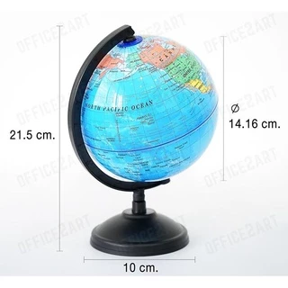 ลูกโลก (10-32 cm.) ลูกโลกจำลอง อย่างดี ภาษาอังกฤษ รุ่น แผนที่โลก การศึกษา ฮวงจุ้ย ตกแต่ง Globe.