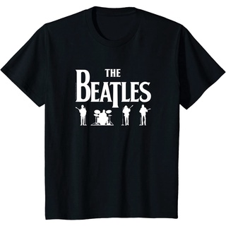 เสื้อยืดแขนสั้นลําลอง ผ้าฝ้าย พิมพ์ลาย The Beatles Let It Be Light Silhouettes แฟชั่นสําหรับผู้ชาย