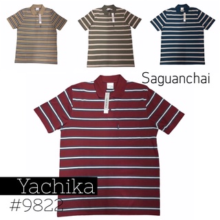 เสื้อยืดคอปก เสื้อโปโลชาย Yachika #9822