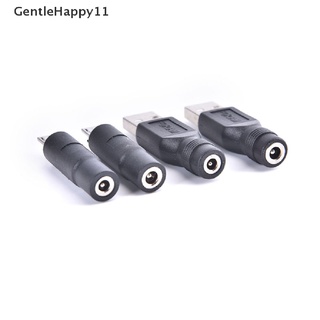 Gentlehappy อะแดปเตอร์แปลง Micro USB 2.0 ตัวผู้ เป็น DC 3.5*1.35 4.0*1.7 มม. ตัวเมีย