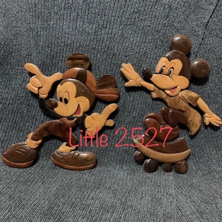 งานศิลปะ : โมเดลไม้แกะสลักมิกกี้เมาส์ Mickey Mouse (ส่วนสูง18 เซนติเมตร)