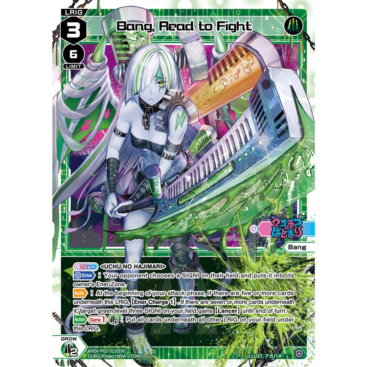 WX WX-P02-023 Bang, Read to Fight WIXOSS P02 L - EN WX-P02-023 0821000022081