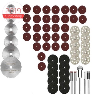 61Pcs Mini Circular Saw Blade Set Resin Cut-Off Wheels Disc Diamond Cutting Blade Metal Cutter Power Tool