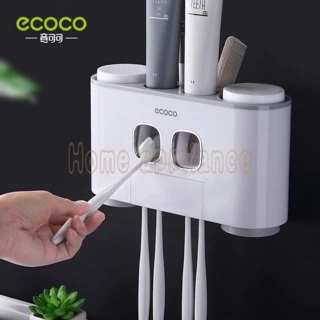 ECOCO อุปกรณ์เก็บแปรงสีฟัน ที่บีบยาสีฟัน อัตโนมัติ E1802