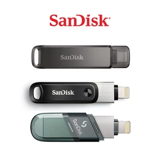 SanDisk iXpand Flash drive 64GB 128G 256GB แฟลชไดร์ฟ for iPhone iPad ไอโฟน ไอแพด สำรองข้อมูล Backup