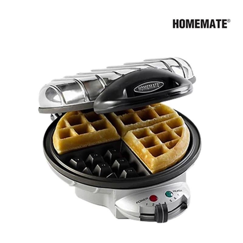 (มีของพร้อมส่ง)เครื่องอบวาฟเฟิล HOMEMATE  HOM-TSK2105B วีรสุแท้ เครื่องวาฟเฟิลกลม เครื่องทำวาฟเฟิล