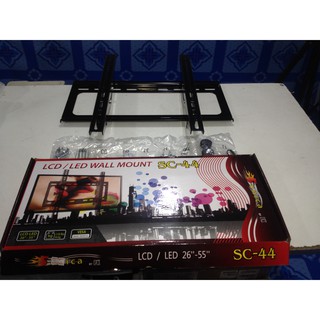 ขาแขวนทีวีจอแบน ติดผนัง PK Sonica SC-44 ปรับก้มเงยได้ +-15 องศา แขนจอขนาด 26"-55" LED LCD PLASMA OLED TV wall bracket