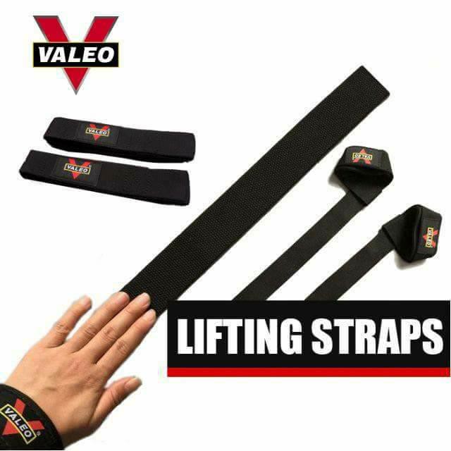 Valeo Lifting Straps สายรัดข้อมือยกน้ำหนัก Wrist Straps สำหรับ Deadlift ดึงข้อ ฟิตเนส Weight Lifting