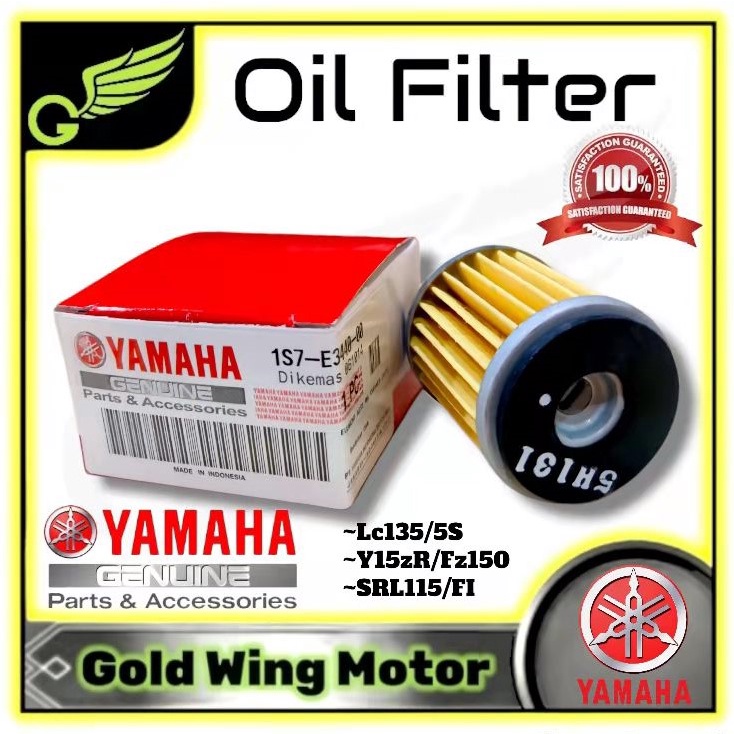 100% YAMAHA QR กรองน้ํามัน ELEMENT CLEANER 135LC Y15ZR LC135 1S7 5YP FZ FZ150 V1 V2 V3 R15 SRL115 SR