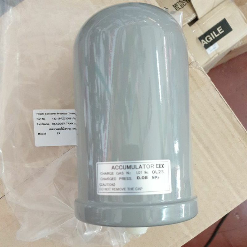 ถังอัดอากาศไนโตรเจน ปั๊มน้ำฮิตาชิ Bladder Tank Ass'y for Hitachi Pump