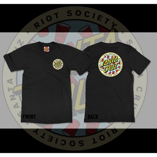 เสื้อยืดพิมพ์ลายแฟชั่น Riot Society x Santa Cruz Circle