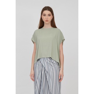 Shopatvelvet - เสื้อแนวตั้ง สีเขียวอ่อน